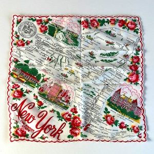 Vintage New York souvenir hankie